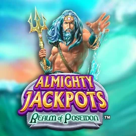 Almighty Jackpots – Realm of Poseidon logo by Novomatic Casino Rodos