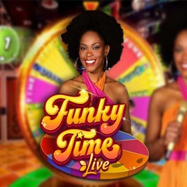 Official Live Casino logo: Funky Time by Evolution at Casino Rodos