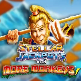 Stellar Jackpots with More Monkeys by Lightning Box Game, showcased at rodos.it – game logo