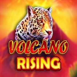 Volcano Rising slot logo by RubyPlay at Casino Rodos